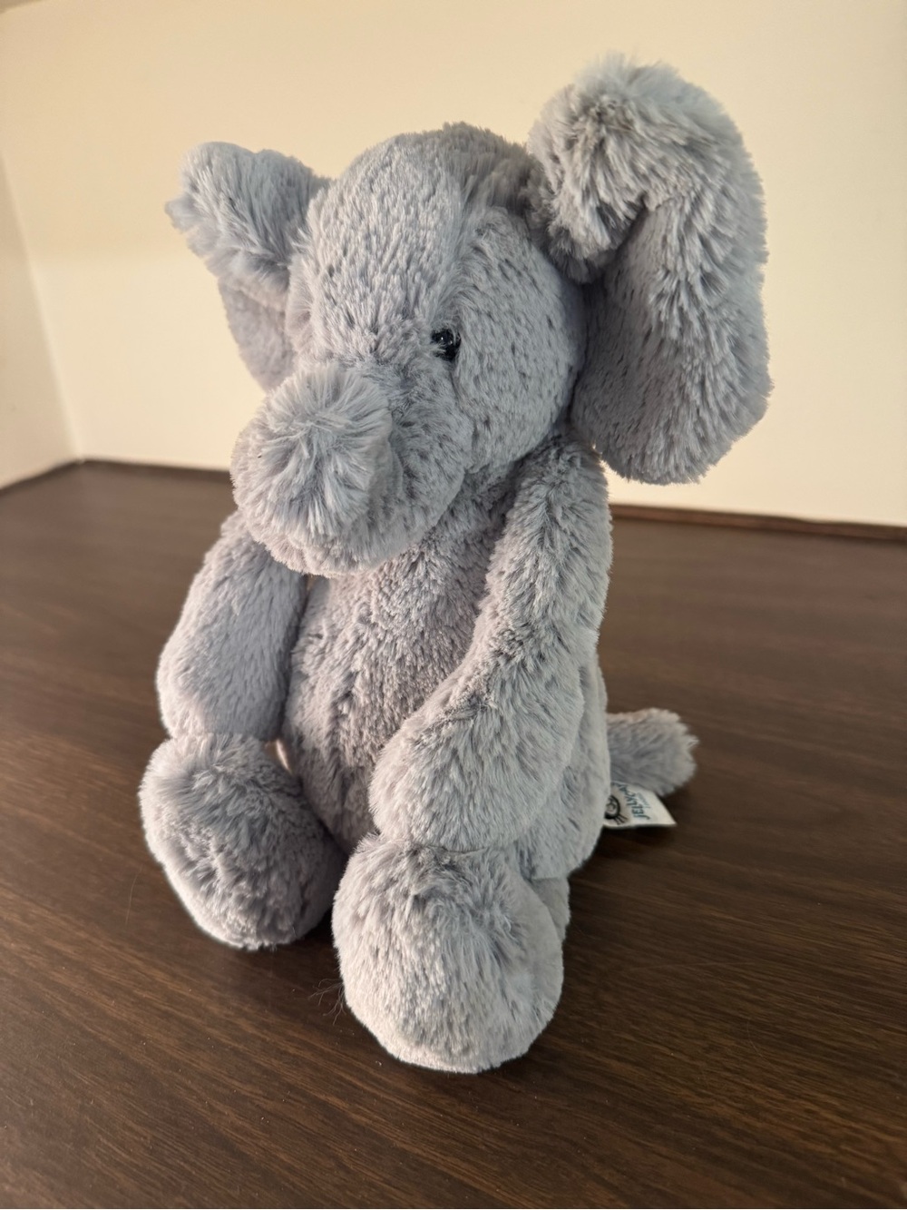 Jellycat London Gray Elephant Plush Stuffed Animal Retired Soft Toy